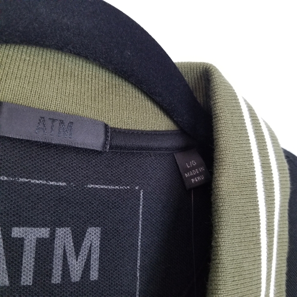 ATM | NWT Pique Polo with Tipping Detail - Picture 5 of 11